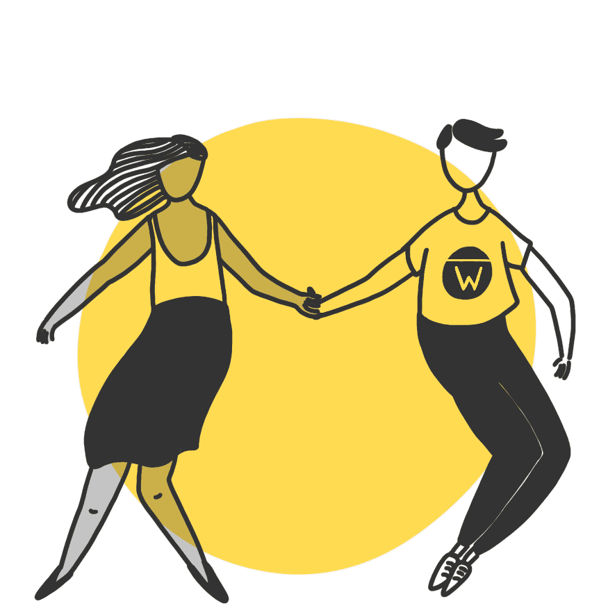 2 people dancing