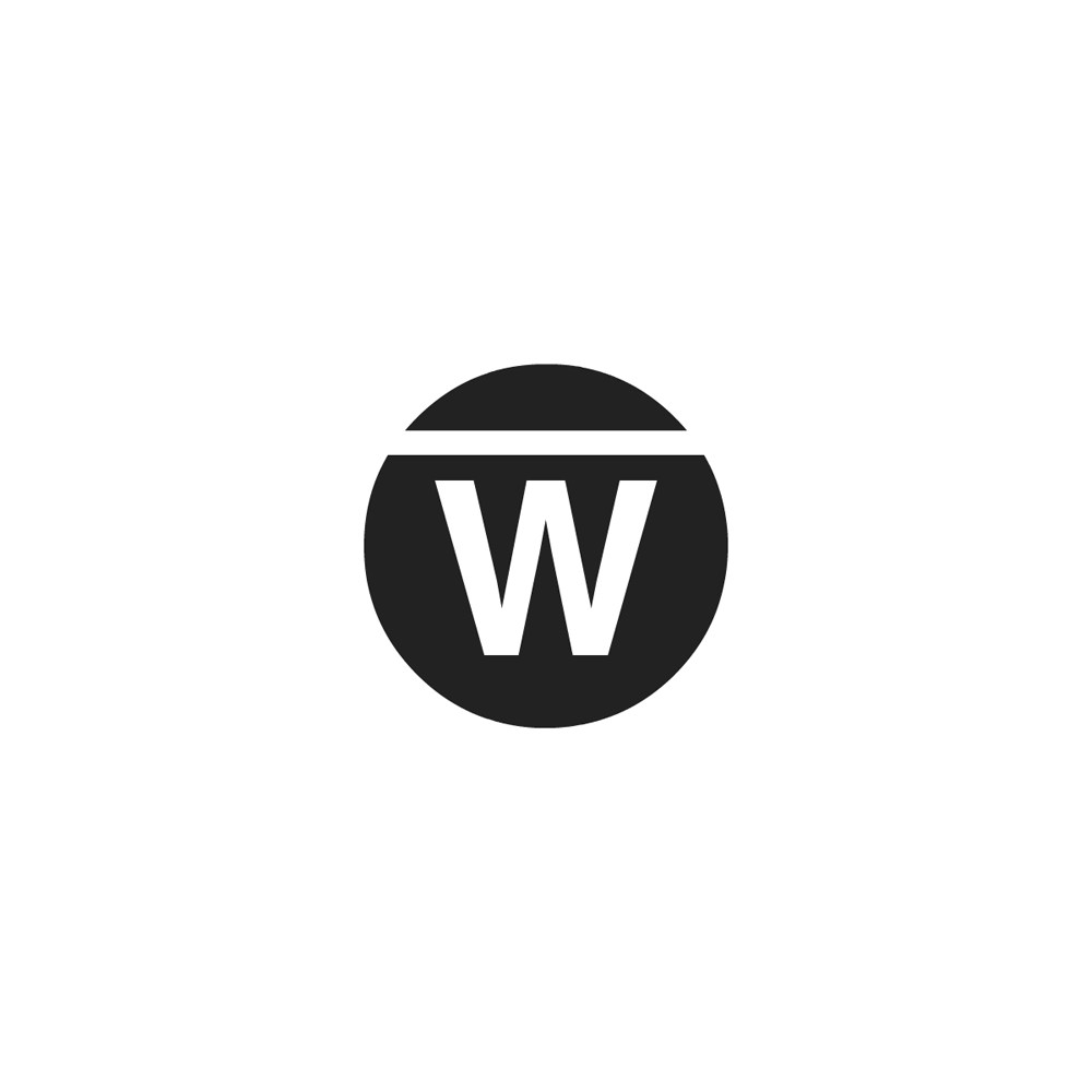 Warpwire video platform circle logo dark on light