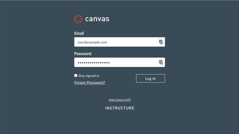 canvas btc login